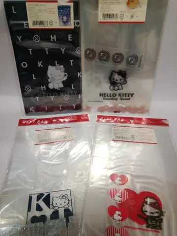 미사용 HELLO KITTY 기프트백 4세트 헤이세이 레트로