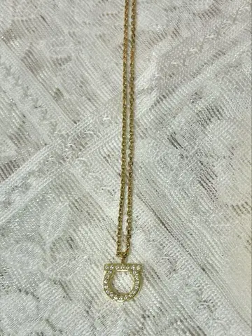 페라가모 Ferragamo 간치니 목걸이 골드