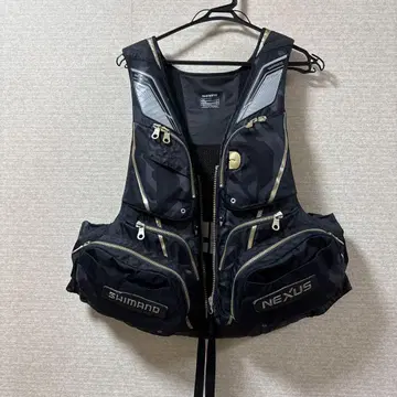 SHIMANO 낚시용 조끼 VF-121T 블랙카모 사이즈 L