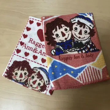 새상품 미사용 Raggedy Ann & Andy 주방 크로스 2장 세트