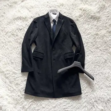 [새상품급] TAGLIATORE 다크 그레이 울 체스터 코트 사이즈 50