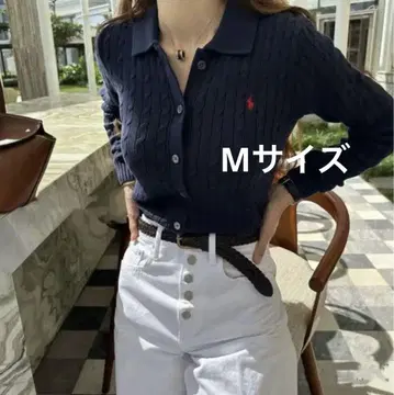랄프 로렌 케이블 니트 코튼 Polo 가디건