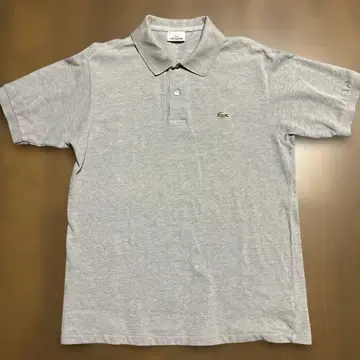 LACOSTE 그레이 피케 셔츠 사이즈 4