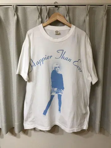 빌리 아이리쉬 Happier Than Ever 투어 티셔츠 XL