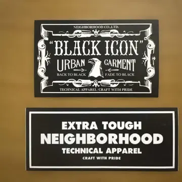 NEIGHBORHOOD BLACK ICON TECH 스티커 2개 세트