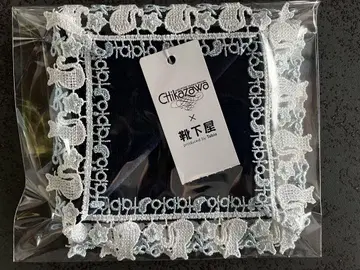 치카자와 레이스 타비오 고양이 손수건 네이비 가나가와 한정판