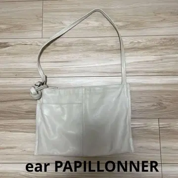 ear PAPILLONNER 화이트 가죽 숄더백