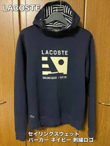 라코스테 LACOSTE 세일링 맨투맨 네이비