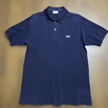 LACOSTE 네이비 피케 셔츠 사이즈 4