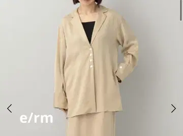 e/rm 아파트바이 크리즈 새틴 셔츠 베이지