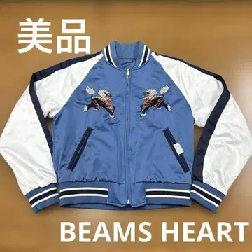 새상품급 BEAMS HEART 빔즈하트 스카잔 리버서블