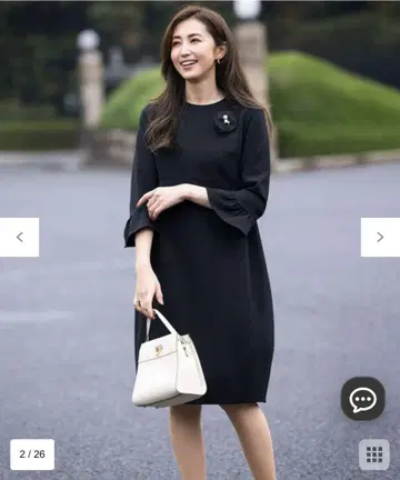 택 포함 미사용 새상품 완판템 쿠미쿄쿠 원피스 네이비 포멀