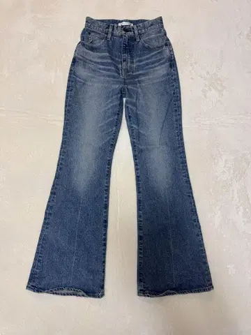 MOUSSY 플레어 데님 블루 사이즈 24
