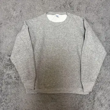 USA 제조 Healthknit 멜란지 그레이 크루넥 트레이닝복 L
