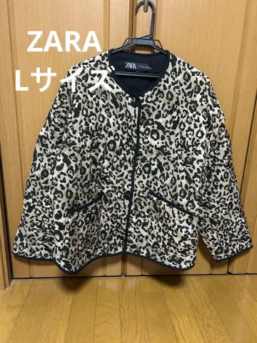 [ 익명 배송 ] ZARA 레오파드 무늬 노카라 자켓 L 사이즈