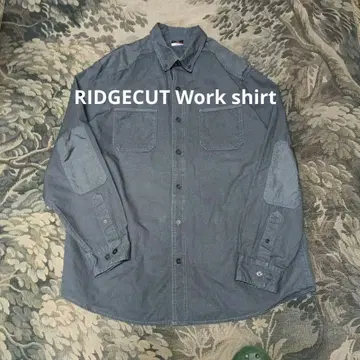 RIDGECUT 엘르 엘보우 패치 버튼 다운 워크 셔츠