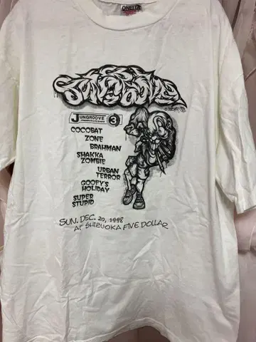 카즈락 98년 라이브 이벤트 T셔츠 KAZZROCK BRAHMAN