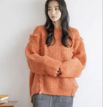 로리즈팜 2WAY 프린지 멜란지 LS.