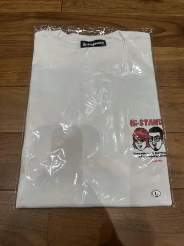 H-STANDARD TM paint_TEE (화이트) L 사이즈