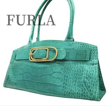 [ FURLA ] 터콰이즈 블루 핸드백