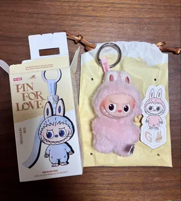 LABUBU 러브러브 봉제 인형 펜던트 PIN FOR LOVE G