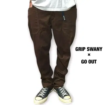 GRIP SWANY x GO OUT 캠핑 팬츠 스트레치 아웃도어
