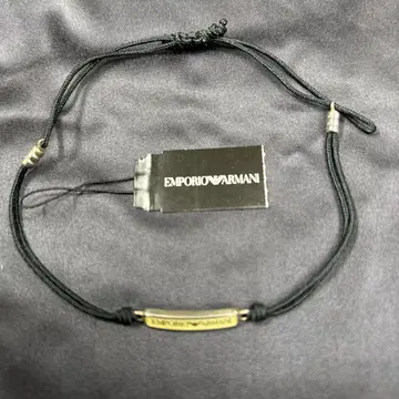 EMPORIO ARMANI 블랙 팔찌