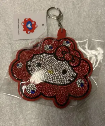 오사카 엑스포 한정판 반짝반짝 헬로키티 미야쿠미야 키링