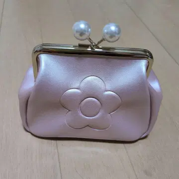 MARY QUANT 가마구치 파우치 핑크