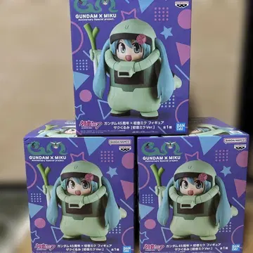 GUNDAM X MIKU 3체 세트 자쿠미쿠