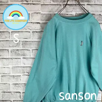 MADE IN FRANCE sanson 가슴 로고 자수 여성용 맨투맨 M