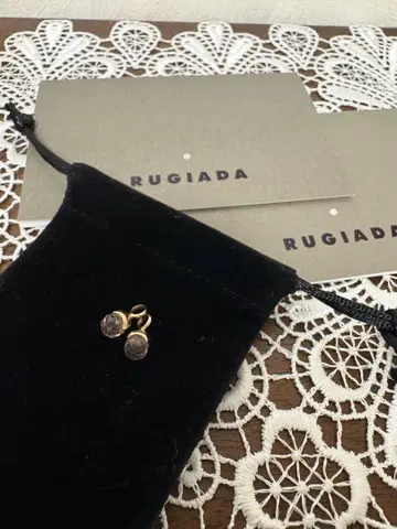 RUGIADA K10 로즈 쿼츠 귀걸이. 목걸이 참