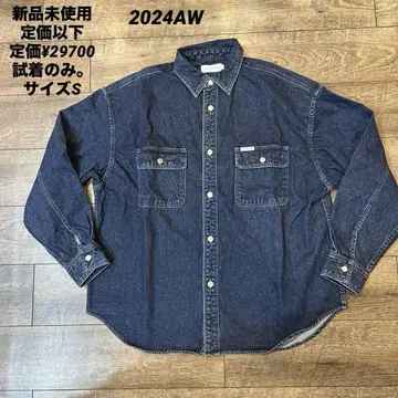 미사용 새상품 COOTIE Denim L/S Work Shirt S