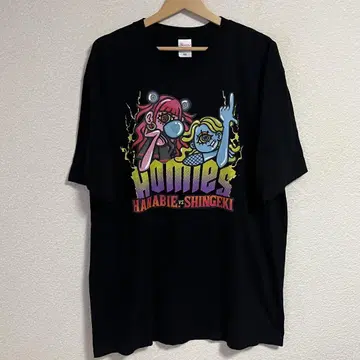 Homies 하나비에 VS 신시토도로쿠게키죠노고토쿠 T셔츠 XXL