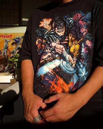 BERSERK 베르세르크 T셔츠 XL 블랙 Black