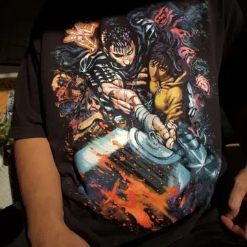 BERSERK 베르세르크 T셔츠 XL 블랙 Black