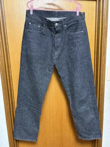 A-PRESSE 블랙 데님 팬츠