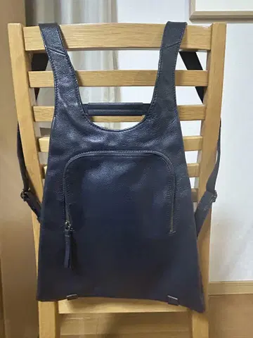 천연 가죽 슬림 백팩 마더하우스