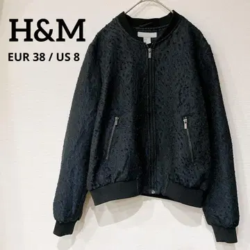 새상품급 H&M 블랙 MA-1 자켓 사이즈 38 블랙