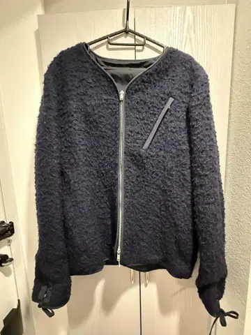 JIL SANDER 네이비 보아풍 자켓