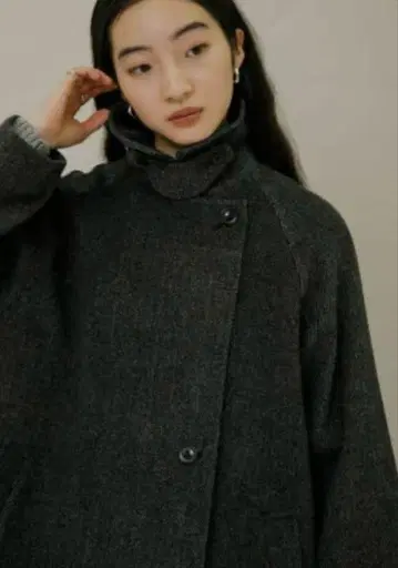 URBAN RESEARCH 스텐칼라 롱 코트 36 다크 그레이
