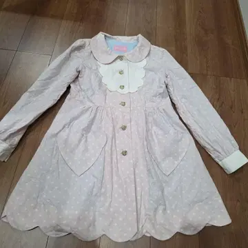 인기 레어 나일 퍼치 코트 도트 무늬 하트