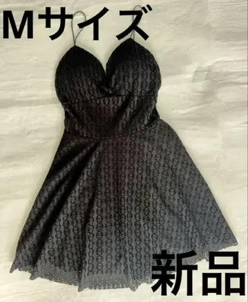 블랙 원피스 M 사이즈 패드 내장 무릎 위 기장