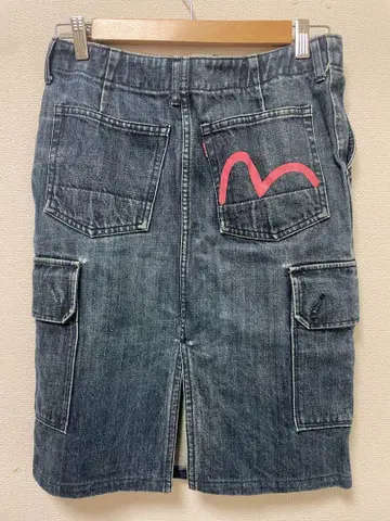 evisu 데님 스커트