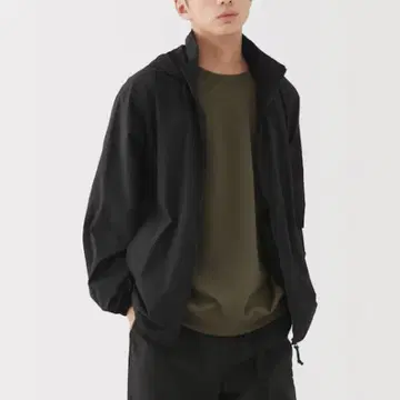 새상품 무인양품 포켓터블 윈드브레이커 M