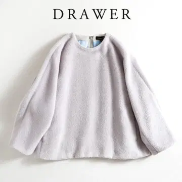 523y*새상품급 드로어 DRAWER 돌먼 슬리브 샤기 풀오버