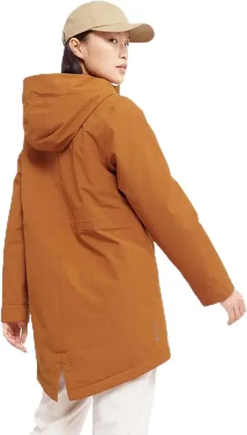 브라운 후드 부착 마운틴 후드티