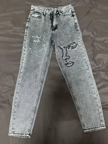 그레이 데님 팬츠