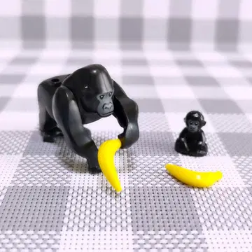 [ 새상품 ] LEGO 부품 미니 피규어 정품 동물 고릴라 부자 세트