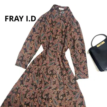 FRAY I.D 프레이 아이디 롱 원피스 페이즐리 올 패턴 A라인